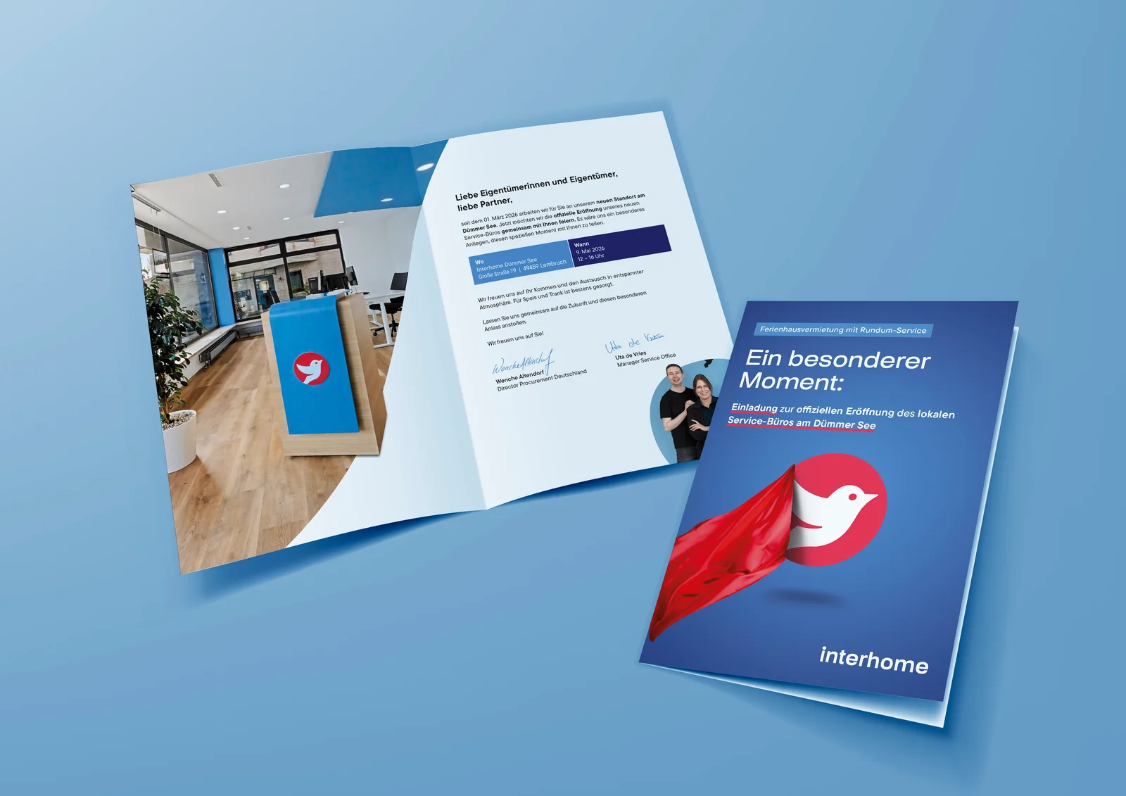 Interhome · invitation to a local service office opening