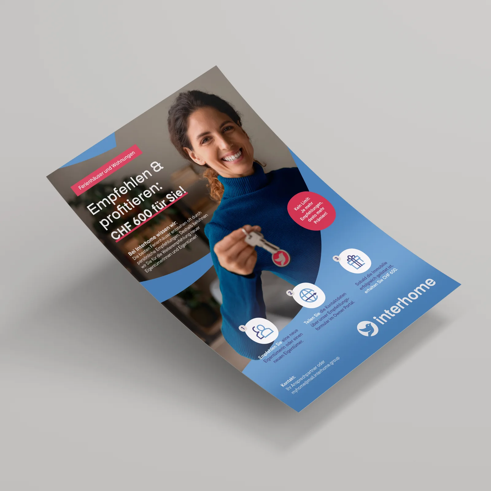 Interhome · owner referral flyer